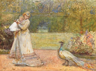 Dama e pavone